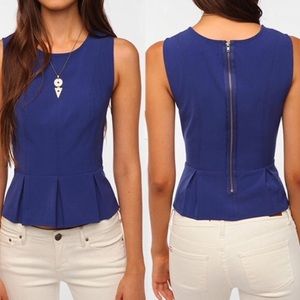 Kimchi Blue Peplum Sleeveless Top